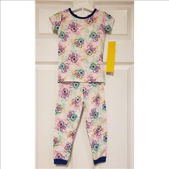 NWT Disney Junior Minnie 2 Sets Shorts & Long Pants Pajama Set Sz 3T Girls