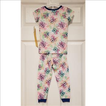 NWT Disney Junior Minnie 2 Sets Shorts & Long Pants Pajama Set Sz 3T Girls