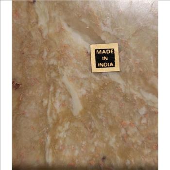 Natural Marble Stone Sea Shell Inlay Trinket Box Made in India