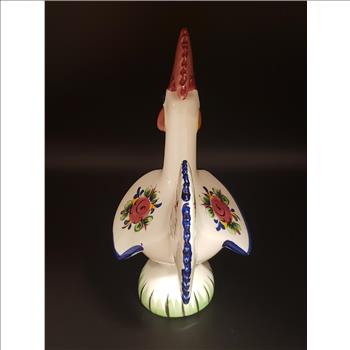 VTG Hand Painted Ceramic Rooster Portugal #19