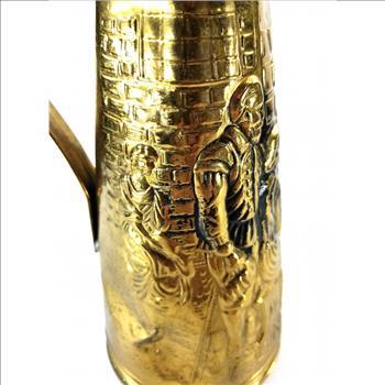 Vintage Hand Hammered Copper Pitcher With Handle