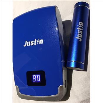 Justin Rechargeable 2 Pack Powerbank (Bank10,400mAh) (Stick 2,600mAh)