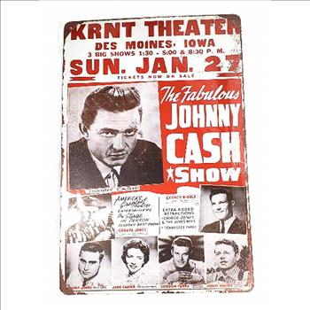 The Fabulous Johnny Cash Show Metal Sign