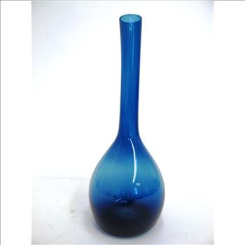 Vintage Italian Blue Art Glass Vase