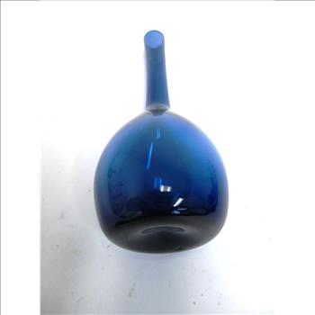 Vintage Italian Blue Art Glass Vase