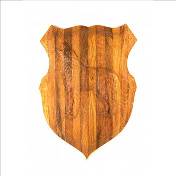 Handcrafted Carved Wooden Wolf Plaque