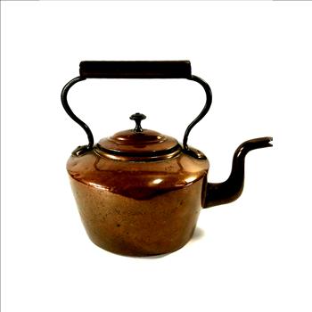 Antique Copper Tea Kettle