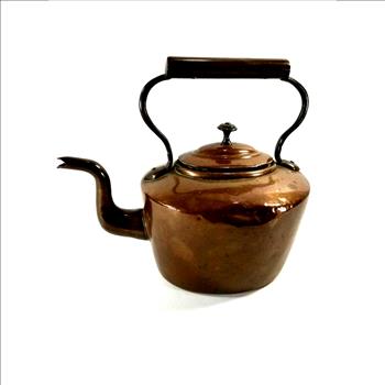 Antique Copper Tea Kettle
