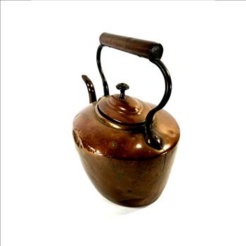 Antique Copper Tea Kettle