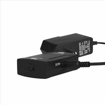 Coaxial to Toslink Converter Optical Digital Audio Format 24bit 96KHz Adapter