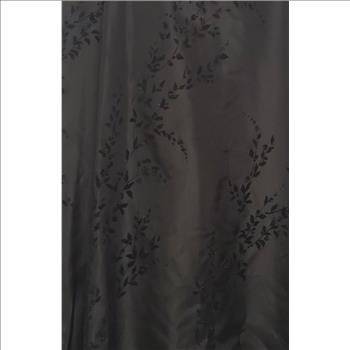 Vtg Laura Black Brocade Foliage Textured A-Line Womens Maxi Skirt Sz 12, Canada