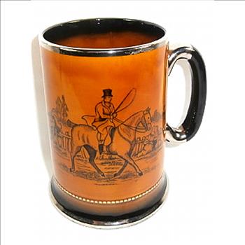 Arthur Wood Beer Mug England Hunting Scene