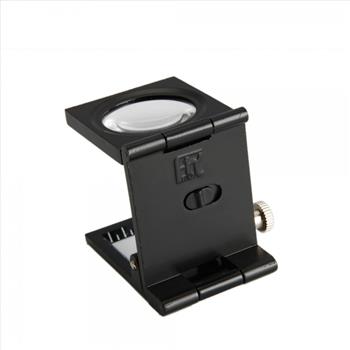 8X 24mm Fold Texture Magnifier Magnifying Glass with Led Scale Pointer