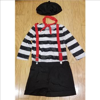 Pre-Owned Girl's Mime Halloween Costume Size - M