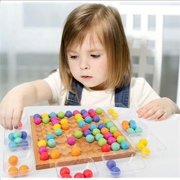 Childrens Small Motor Skills Game Clip Beads