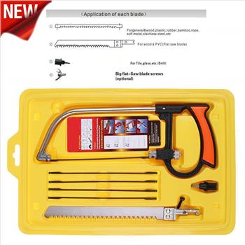 8 in 1 Magic-Saw Multi Purpose DIY Hand Saw Metal Wood Glass Saw Kit 6 Blades