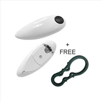 One Touch Automatic Electric Tin Can Opener Bottle Tin Can Open Tool Kitchen AL