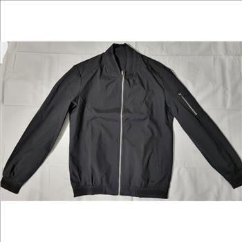 New, Men Black Lightweight Bomber Jacket Size Medium