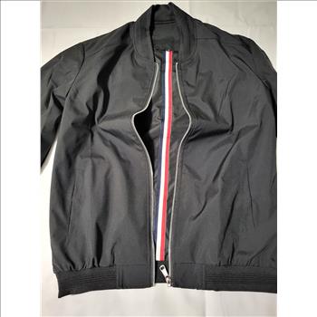 New, Men Black Lightweight Bomber Jacket Size Medium