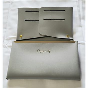 New, Leather Mint Green Storage Box