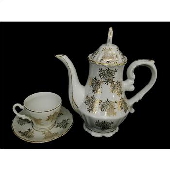 4 PC Vintage Japan Porcelain Hand Painted Tea Set