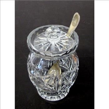 Vintage Crystal Condiment Container