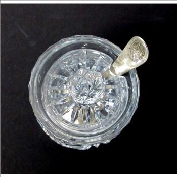 Vintage Crystal Condiment Container
