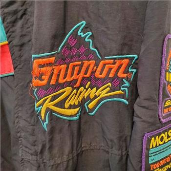 Vintage Snap-On Racing Tools Nylon JACKET 1993 Vancouver Neon Black Astro L
