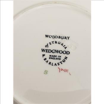 Vintage Wedgwood Of Etruria & Barlaston Woodbury Pattern Fine Bone China Teacup and Saucer Set, England