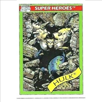1990 Marvel Universe Series 1 Impel Trading Cards #17 Hulk (GREY) Hero