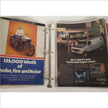 Vintage US 1970-80'S Full Page Ads From Motorcycle Magazines Lot of 100+ PCS