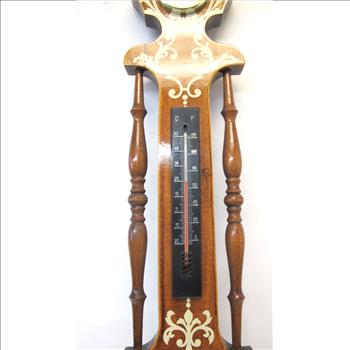 Vintage Large Combination Clock / Barometer / Hygrometer / Thermometer made in Italy