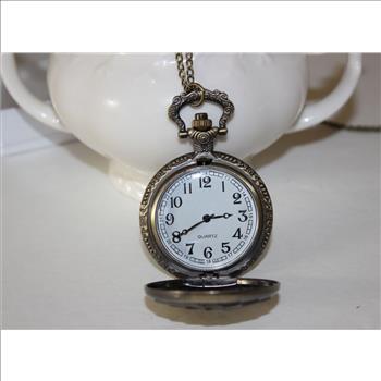 Vintage Looking Playing Cards Pocket Watch