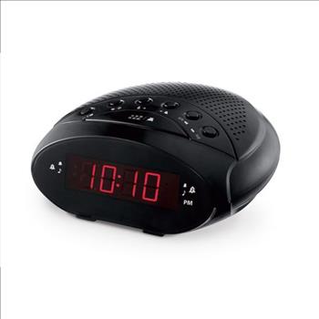 ONN Dual Alarm AM/FM Clock Radio