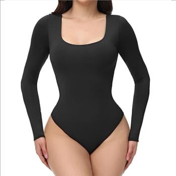 New, Women Long Sleeve Bodysuit Size Large