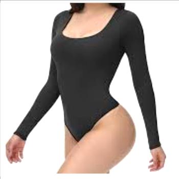 New, Women Long Sleeve Bodysuit Size Large