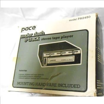 Pace Under Dash 8 Track Cassette Player New In Box Retail $362.00