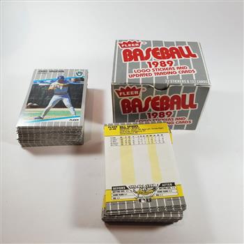 1989 Fleer Baseball Trading Cards Incomplete Set