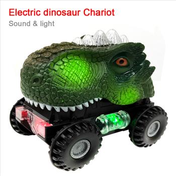 Electric Interactive Lights Sound Dinosaur Toy Car