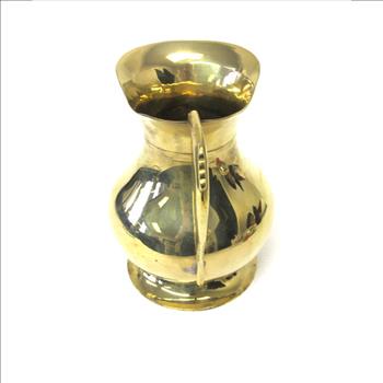 Vintage Solid Brass Water Pitcher-Circa 1970's