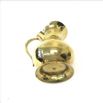 Vintage Solid Brass Water Pitcher-Circa 1970's