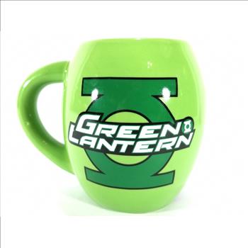 Green Lantern Cup Mug DC Comics Ceramic Coffee Tea Collectible Barrel Shaped