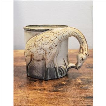 VTG 3D Giraffe Neck Handle Ceramic Mug - Made in Japan
