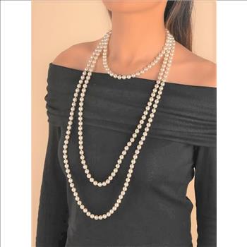 Majorica Pearl Necklace 12 Pieces 60 Inch