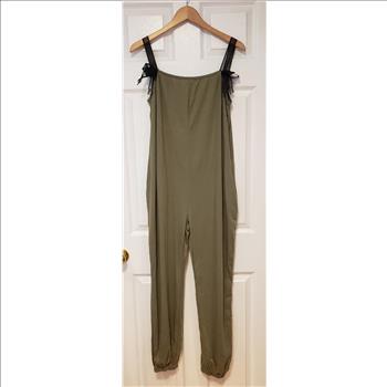NWT Ladies Army Green Harem Jumpsuit Sz Medium