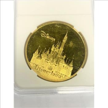 Mickey Mouse Donald Duck Disney 24kt Gold Foil Coin
