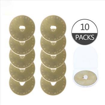 10x Titanium Coated 45mm Rotary Cutter Blades Cutting Quilting for OLFA Fiskars
