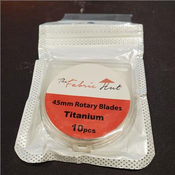 10x Titanium Coated 45mm Rotary Cutter Blades Cutting Quilting for OLFA Fiskars