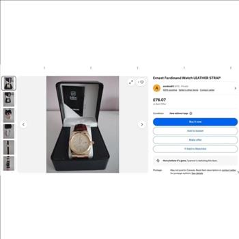 New Earnest Ferdinand Watch