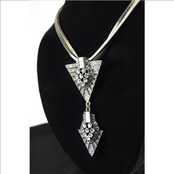 New - Set of 2 Designer Stella Nemiro Swarovski Crystal and Gemstone Necklace and Earrings - $209.00 Retail